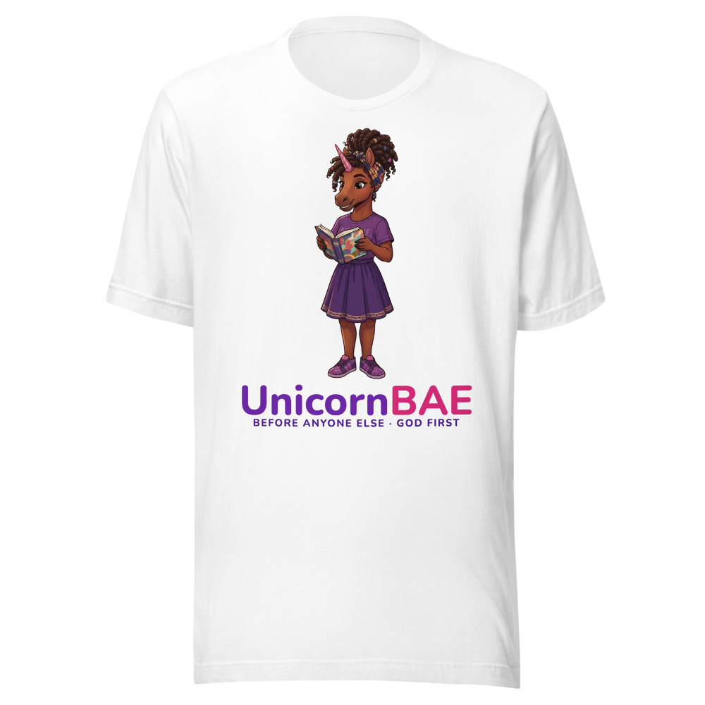 UnicornBAE Before Anyone Else Youth Tee printed with the Honey tone design