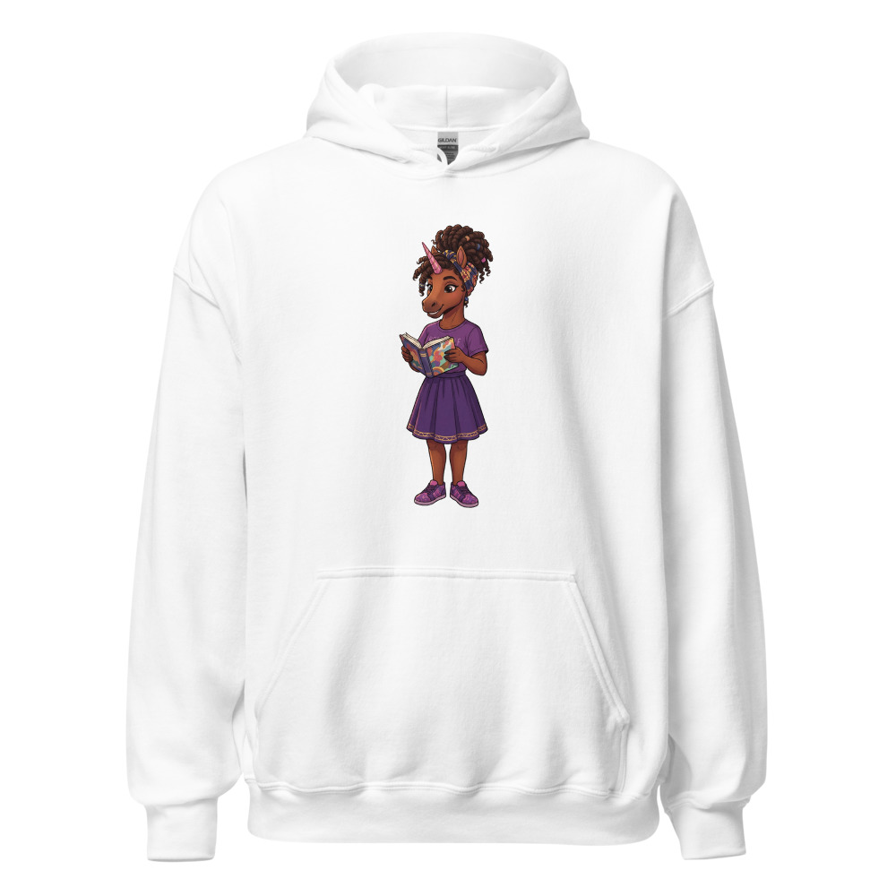 Set Apart Hoodie shown with the UnicornBAE design in the tone you choose